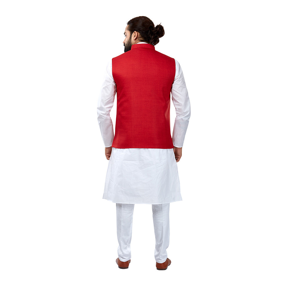 Ajay Arvindbhai Khatri Men s Cotton Straight Kurta Pyjama Set