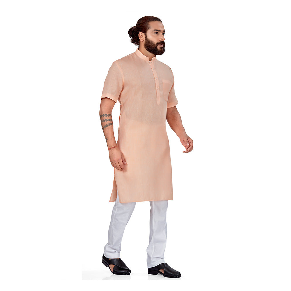 Half sleeve pathani online kurta pajama