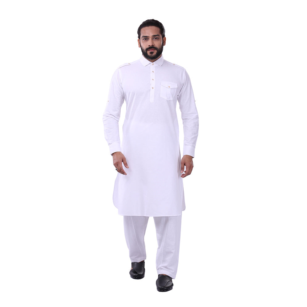 White colour pathani dress sale