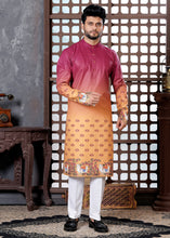 Load image into Gallery viewer, Ajay Arvindbhai Khatri Men&#39;s Cotton Printed Navratri Kurta
