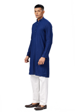 Load image into Gallery viewer, Ajay Arvindbhai Khatri Men&#39;s straight Lucknow Chikankari Patterned Kurta
