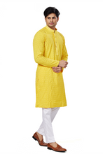 Load image into Gallery viewer, Ajay Arvindbhai Khatri Men&#39;s straight Lucknowi Chikankari  Kurta
