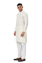 Load image into Gallery viewer, Ajay Arvindbhai Khatri Men&#39;s straight Lucknowi Chikankari kurta
