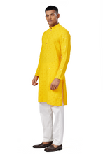 Load image into Gallery viewer, Ajay Arvindbhai Khatri Men&#39;s straight Lucknowi Chikankari Kurta
