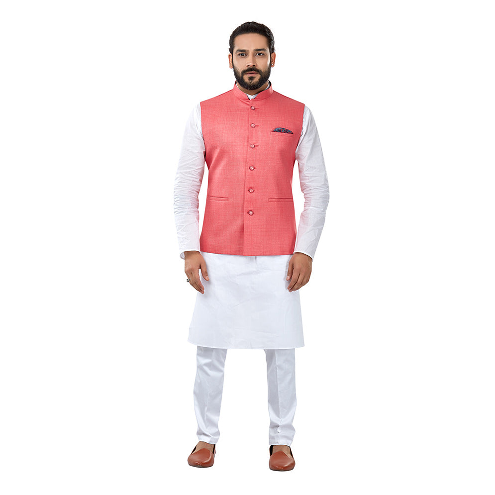 Ajay Arvindbhai Khatri Men s Cotton Straight Kurta Pyjama Set