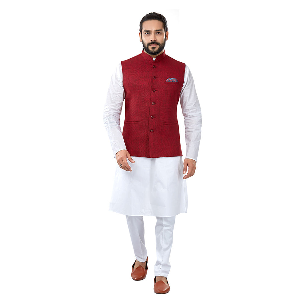 $26 - $39 - Maroon Nehru Jacket Online Shopping